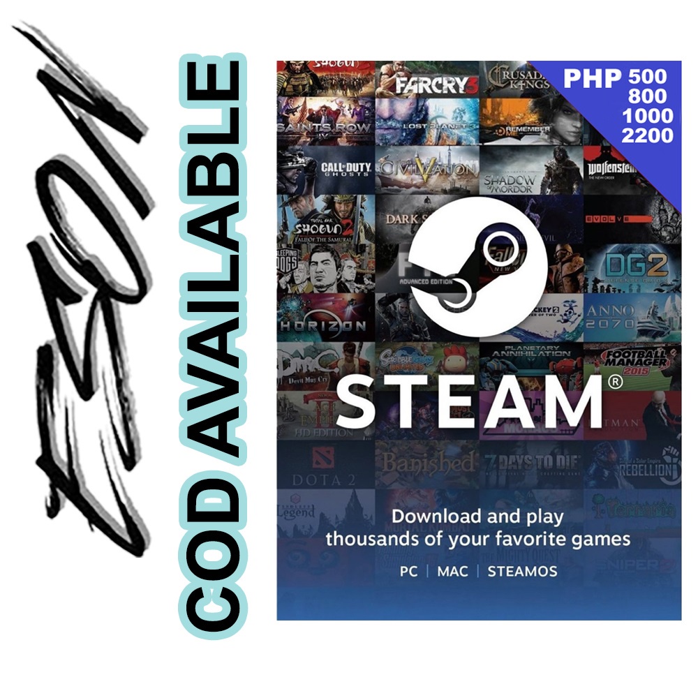Steam Wallet Code (PHP 500, 1000, 2200)
