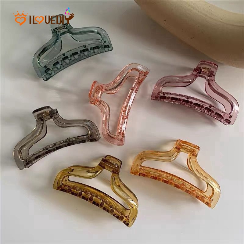 clear hair claw clips