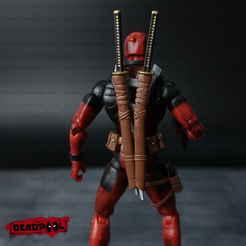 Comics Series X-Men Legends 3.75 inch Red Deadpool Loose Figure Toys 