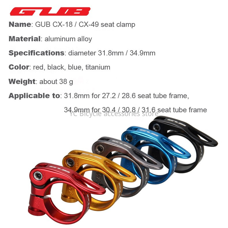 Bicycle Seat Post Aluminum Ultralight Quick Release Road Bike MTB