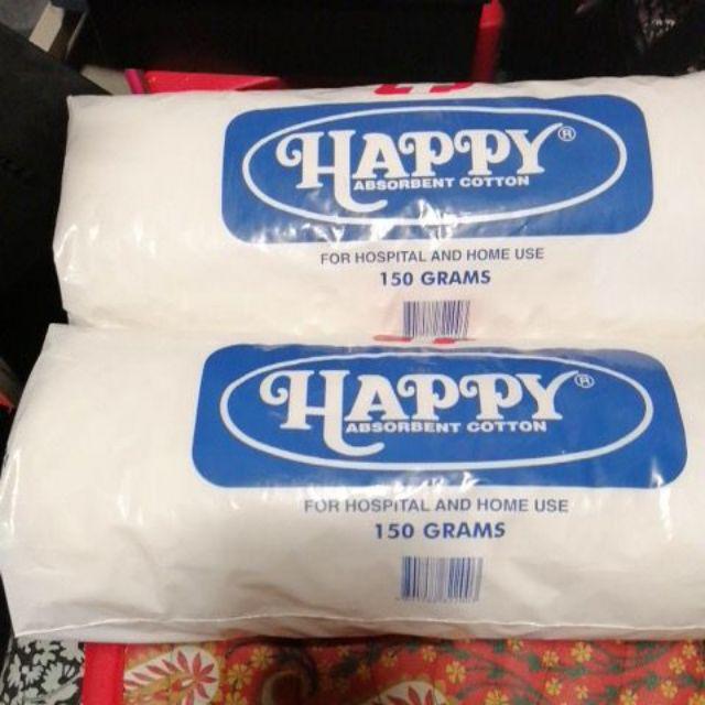 Happy Absorbent Cotton 150g/80g/40g/10g | Shopee Philippines