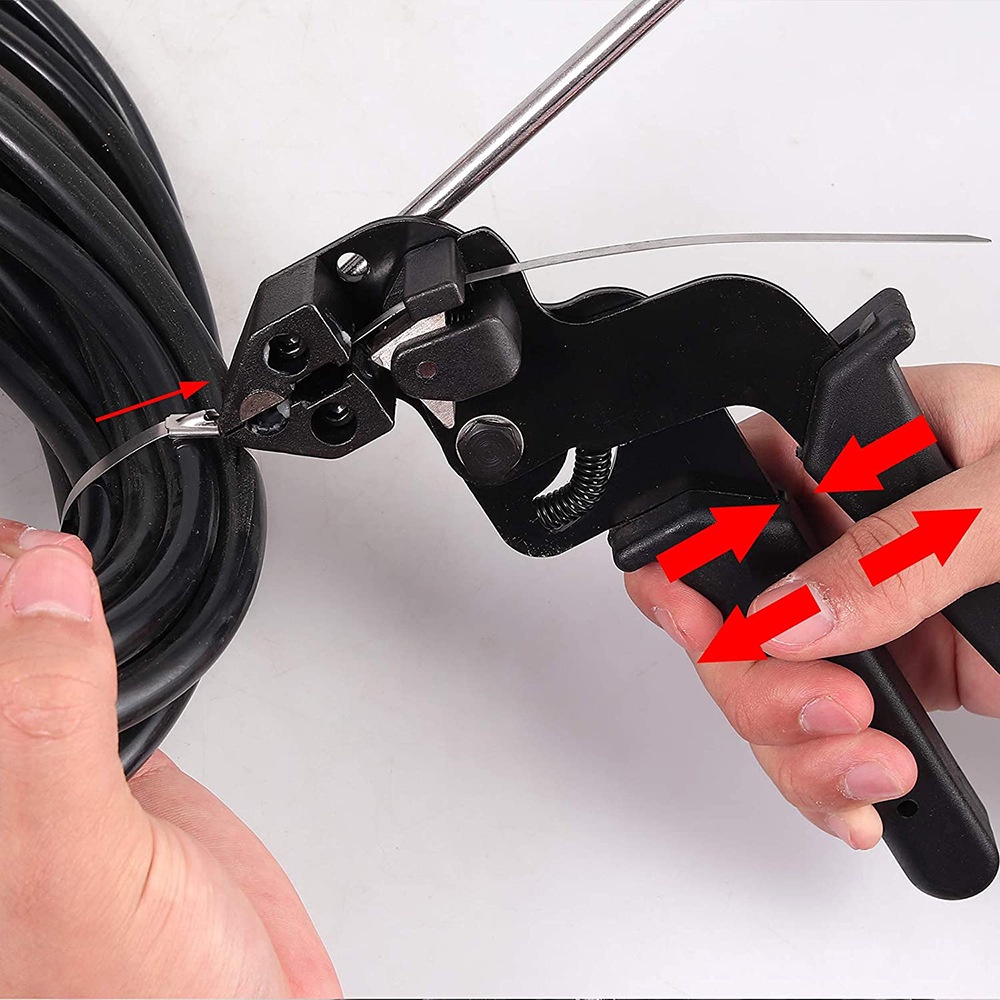 Labor Save 304 Stainless Steel Cable Tie Cutter and Fastener Tool Quick