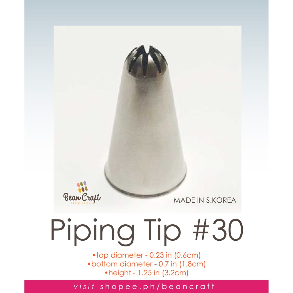 Cod Available Piping Tip 30 Shopee Philippines