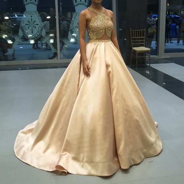 gold gown for debut