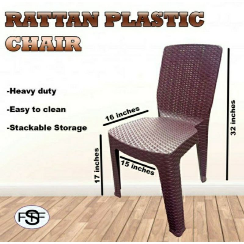 plastic rattan chair price