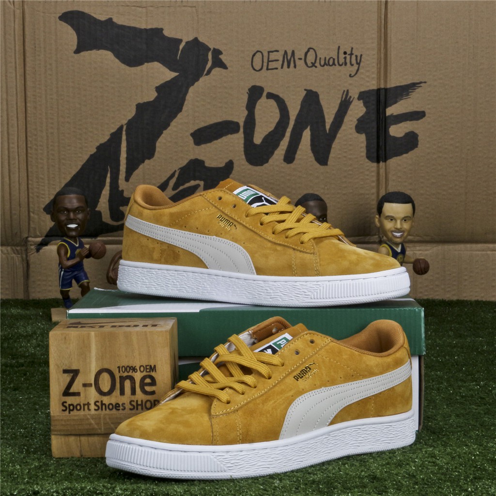 Som regel indenlandske Angreb PUMA Suede Skate Casual shoes for men Yellow/White | Shopee Philippines