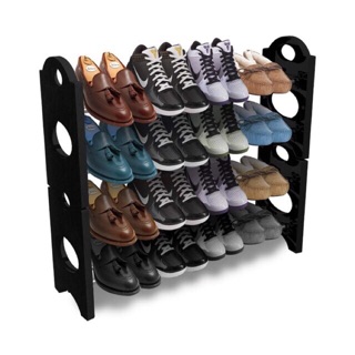 4 Layer Shoe Storage Stainless Steel Stackable Shoes Organizer Storage Stand Shopee Philippines