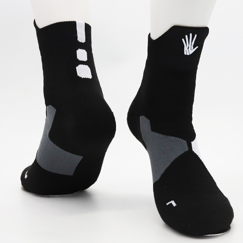 black and white elite socks