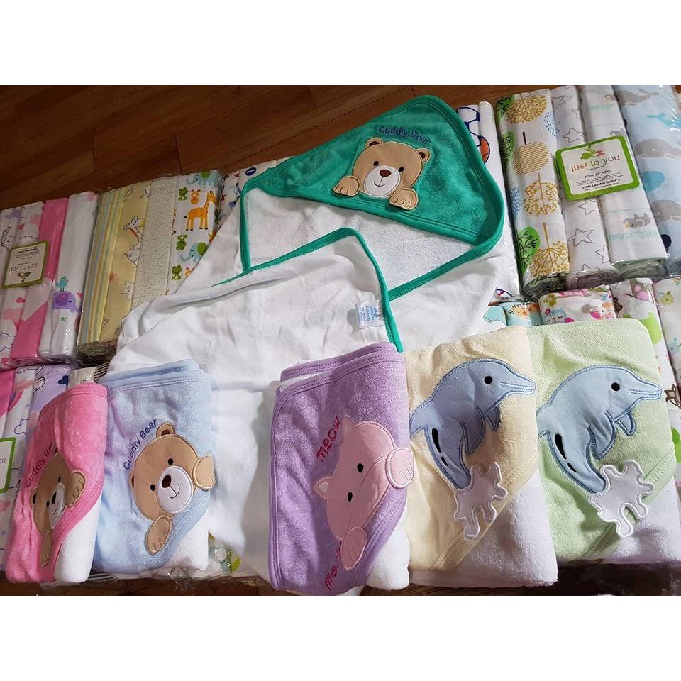 Terry Hooded baby Towel/baby blanket | Shopee Philippines