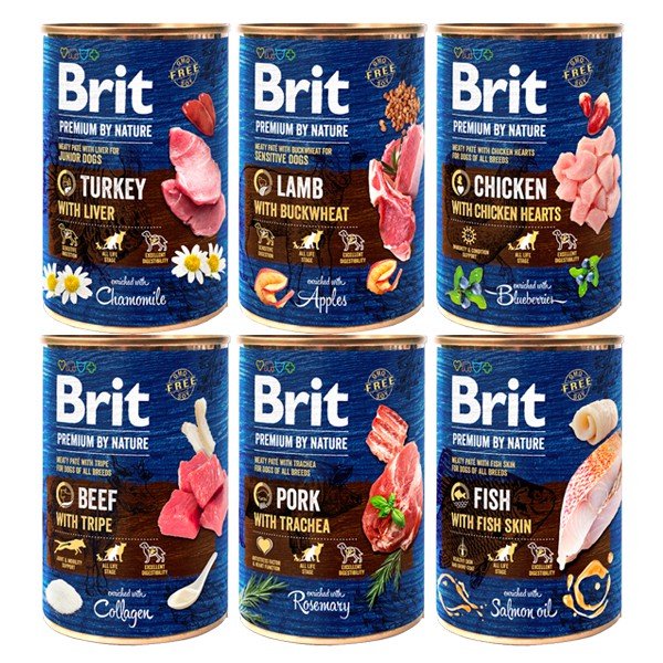 Brit Premium by Nature Canned Dog Food 400g Shopee Philippines