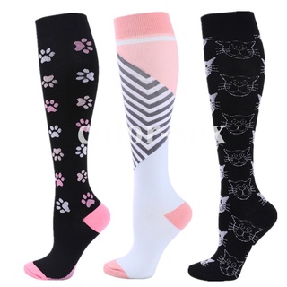 Newest Compression Socks 20-30 Mmhg Knee High Running Men Women Sports Socks Best For Atheletic Medical Nurse Travel Cycling Sox