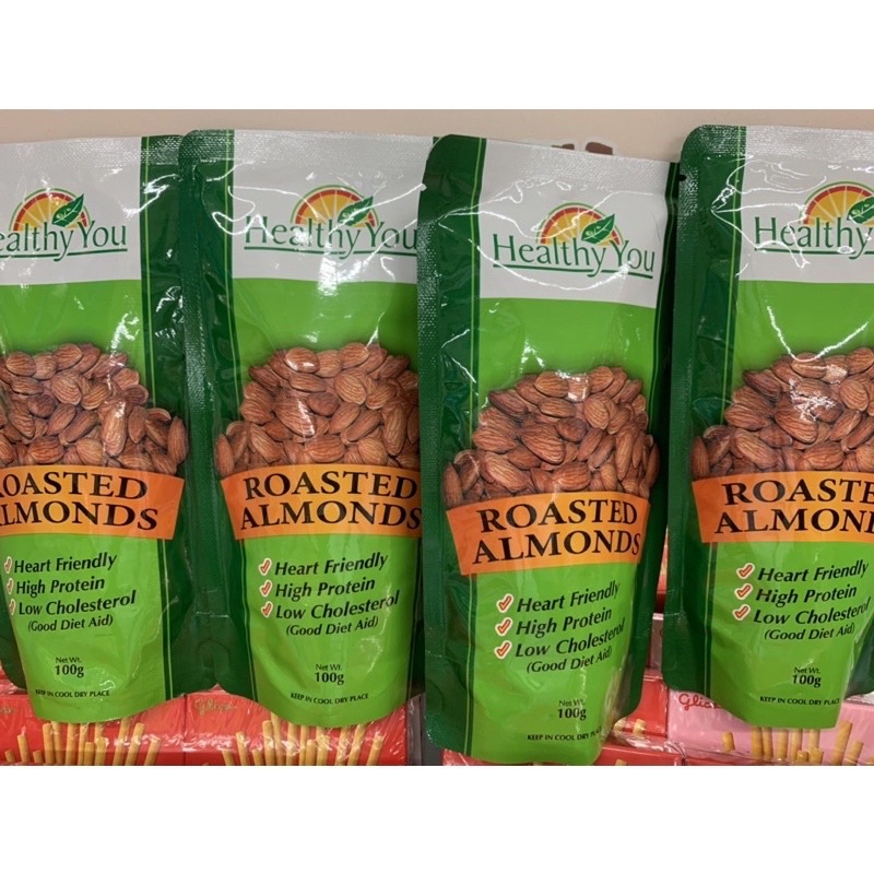 Original Healthy You Roasted Almond / Mixed Nuts / Cashew 100g | Shopee ...