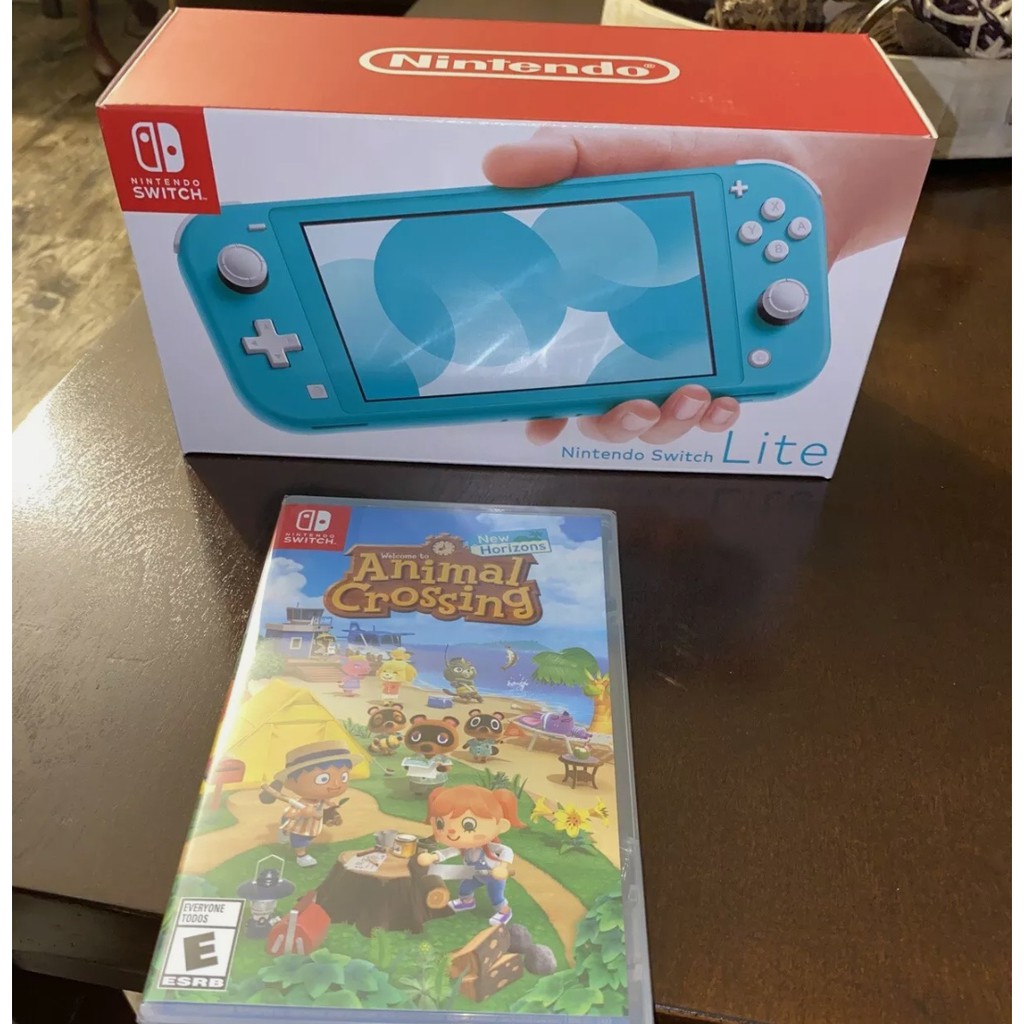 switch lite turquoise animal crossing