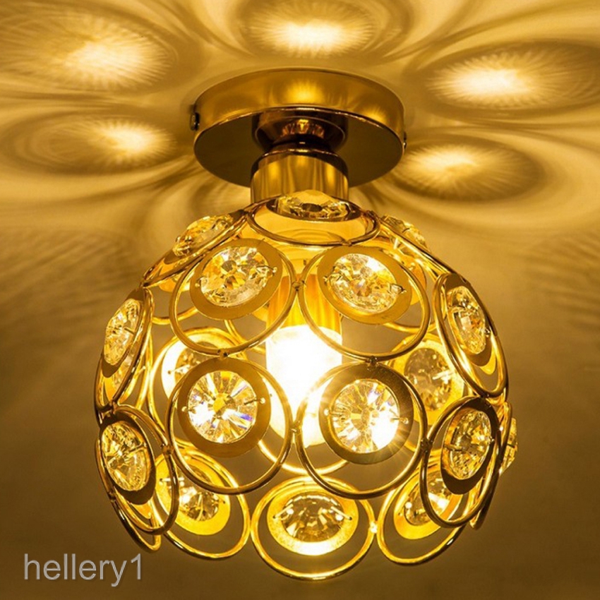 Elegant Iron Crystal Ceiling Light Cover Chandelier Pendant