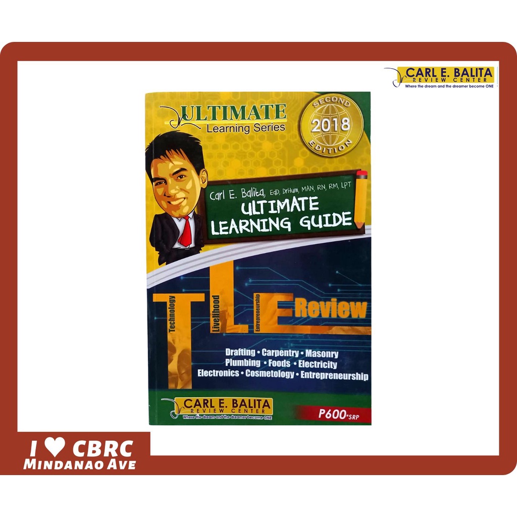 CBRC LET REVIEW Ultimate Learning Guide To TLE (2018 Edition) | Shopee ...