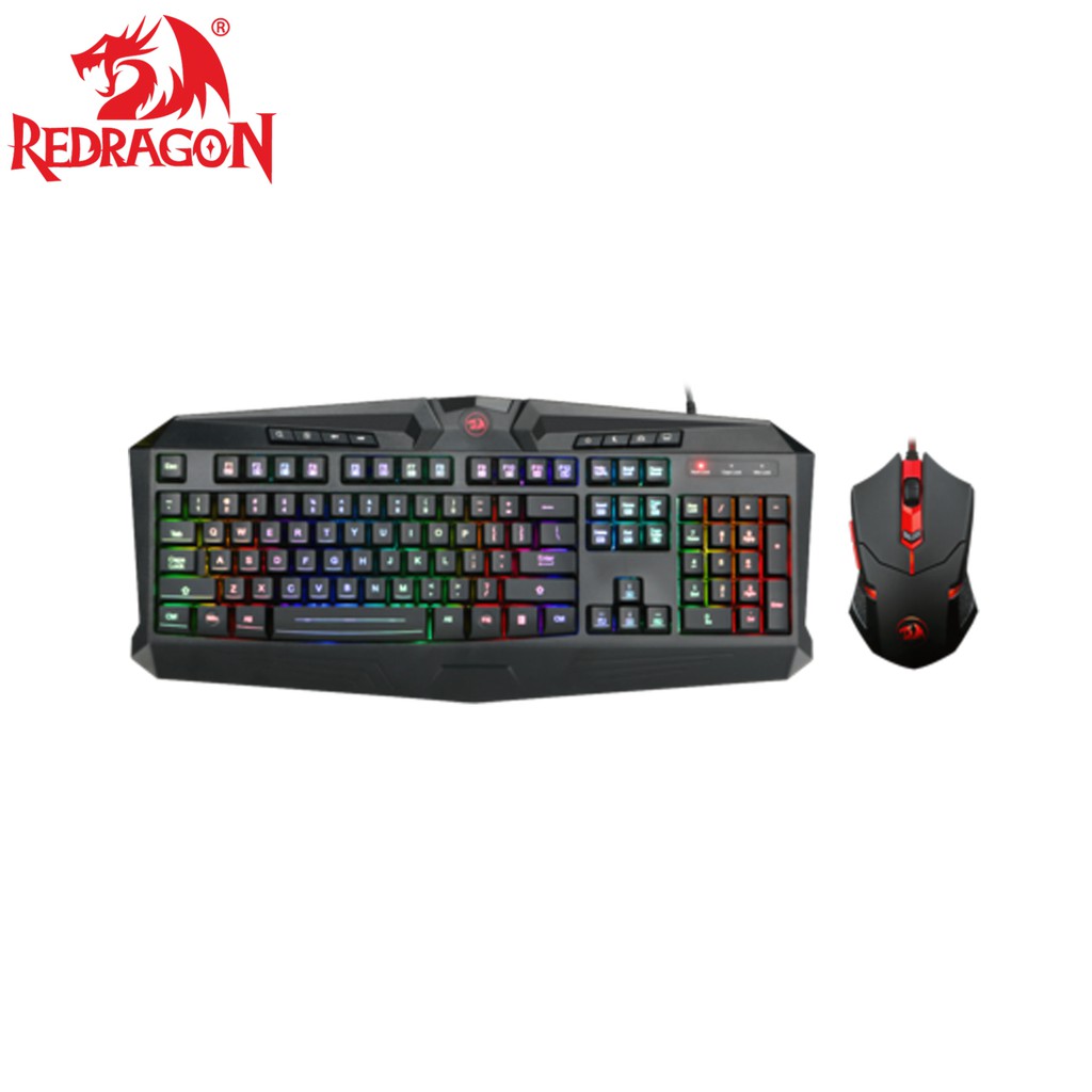 Redragon S1015 Wired Gaming Keyboard And Mouse Combo RGB Backlit