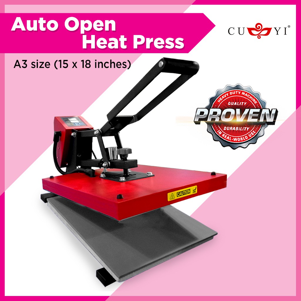 CUYI Heat Press Machine A3 Size (15x18 inches) Shopee Philippines