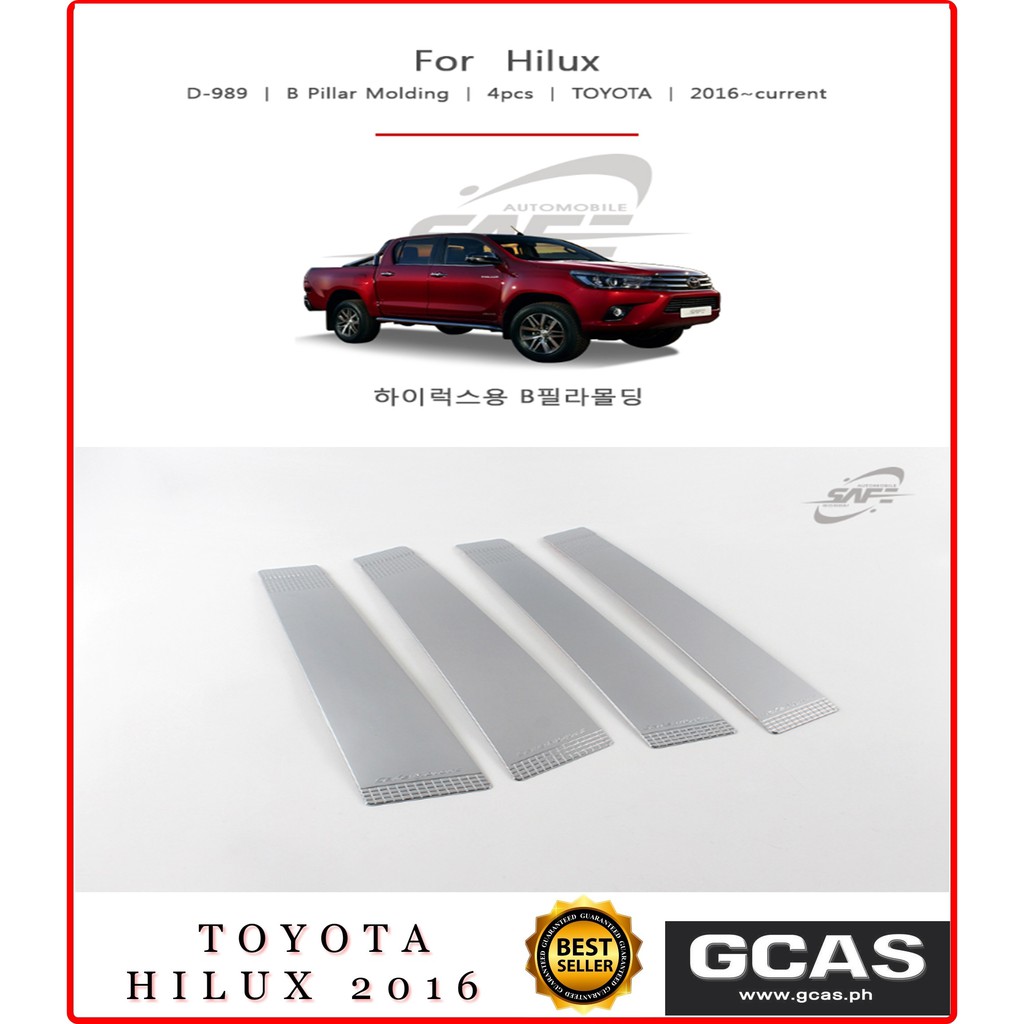 2016 2017 2018 2019 2020 Toyota Hilux B Pillar - Chrome | Shopee ...