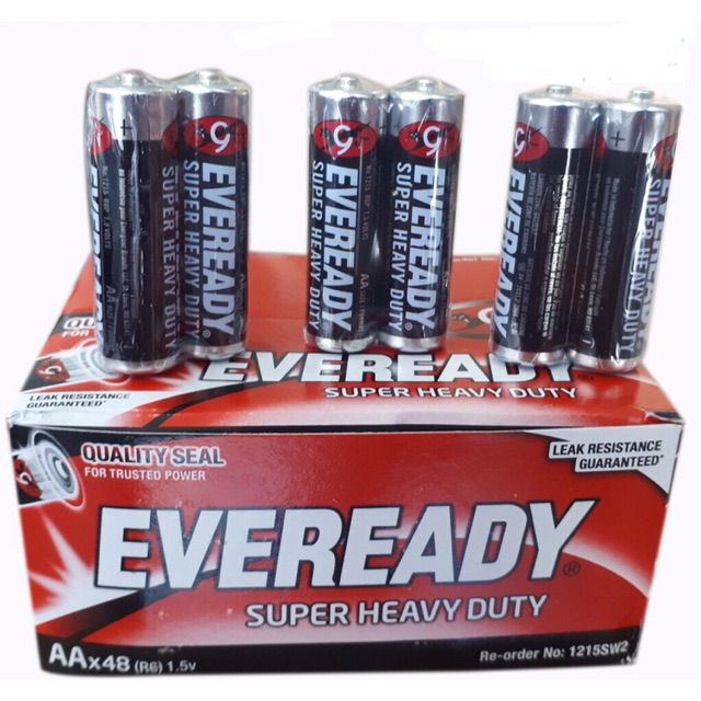 Eveready super heavy original battery size D AA 2pcs/pack Shopee