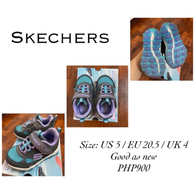 girls skechers size 1