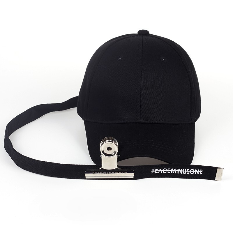 New Korean fashion long back strap Send clip baseball cap unisex cotton snapback hip hop hat