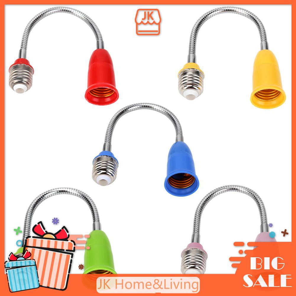 E27 LED Light Bulb Holder Universal Flexible Extension Lamp Adapter Socket /KT