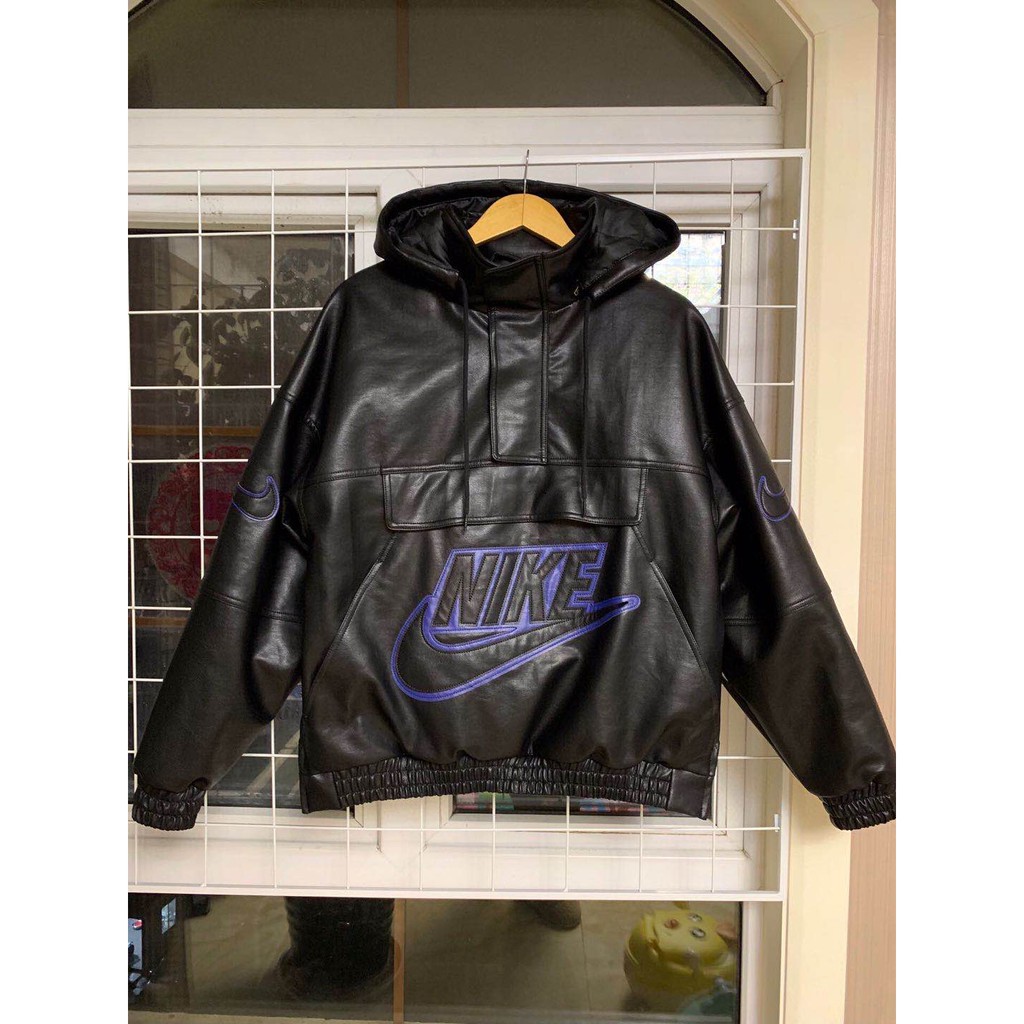 supreme x nike leather anorak