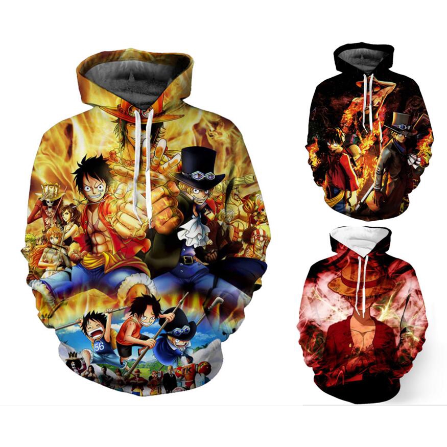 【ready stock luffy piece anime design hoodie jacket 4