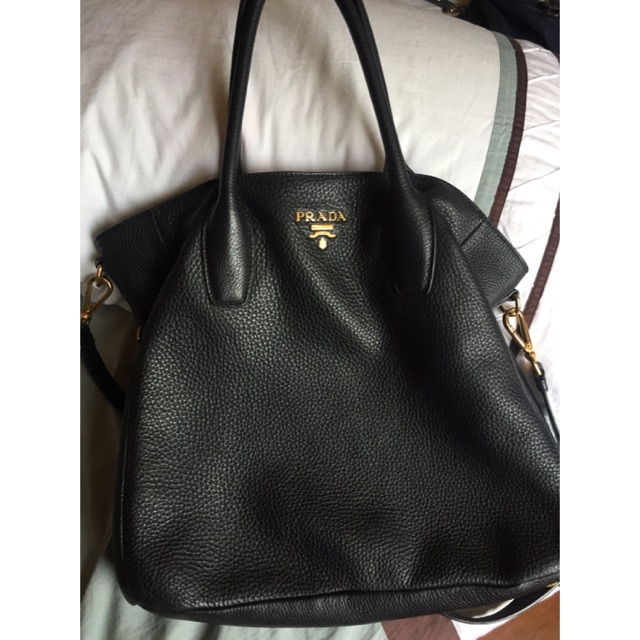 prada leather purse