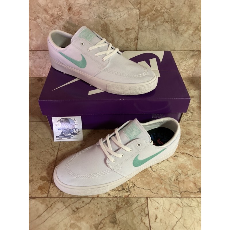 nike sb janoski rm white & tropical canvas skate shoes