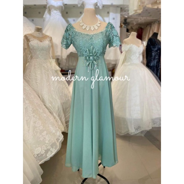 modern gown design for principal sponsor