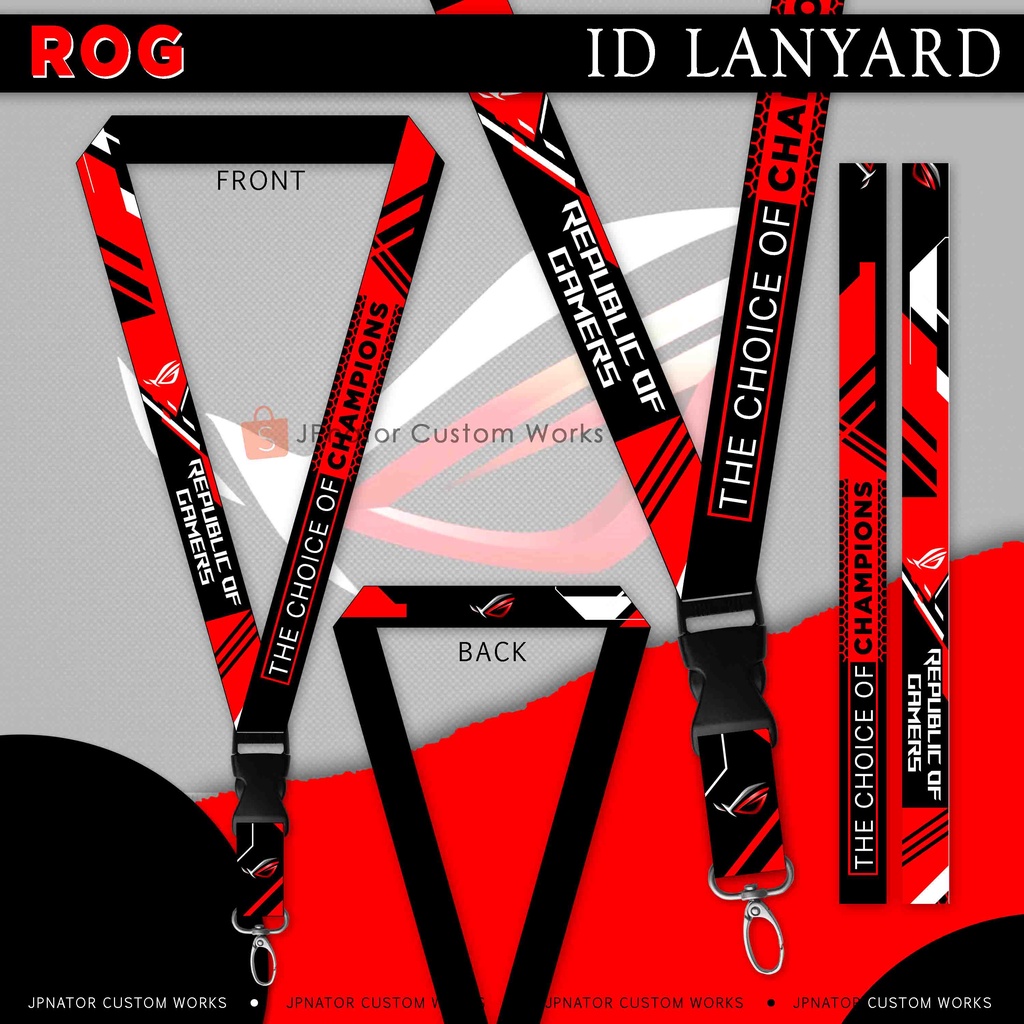 ROG ID Lace / ID Lanyard | Shopee Philippines