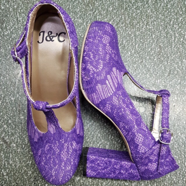 custom purple shoes