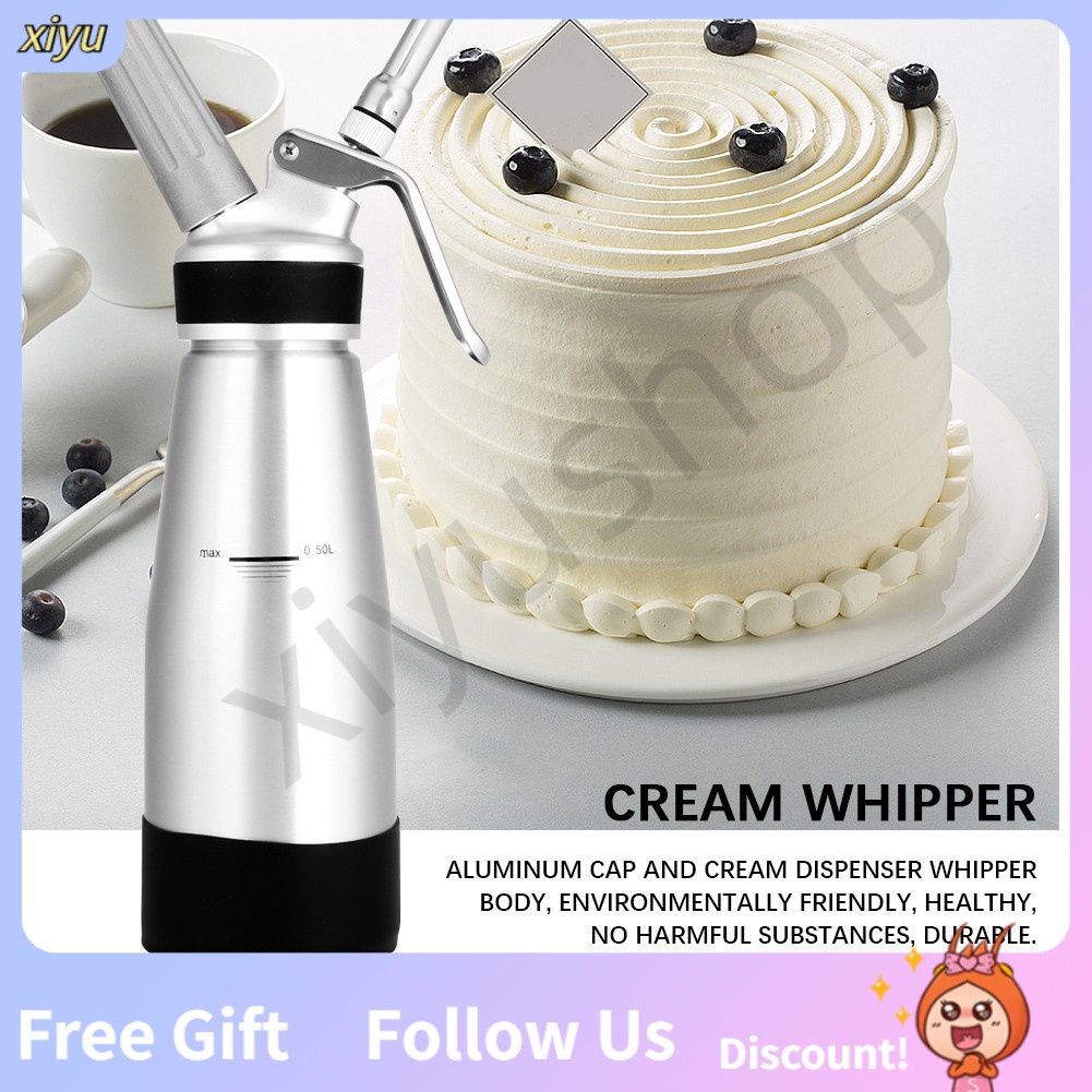 [Ready Stock] The Latest 500ml Aluminum Cream Whipper Foamer Gun Soda