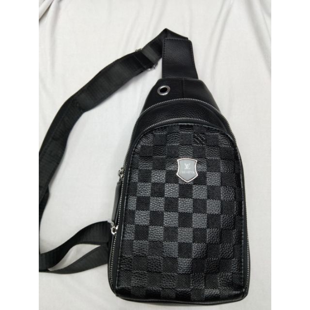 mens black side bag