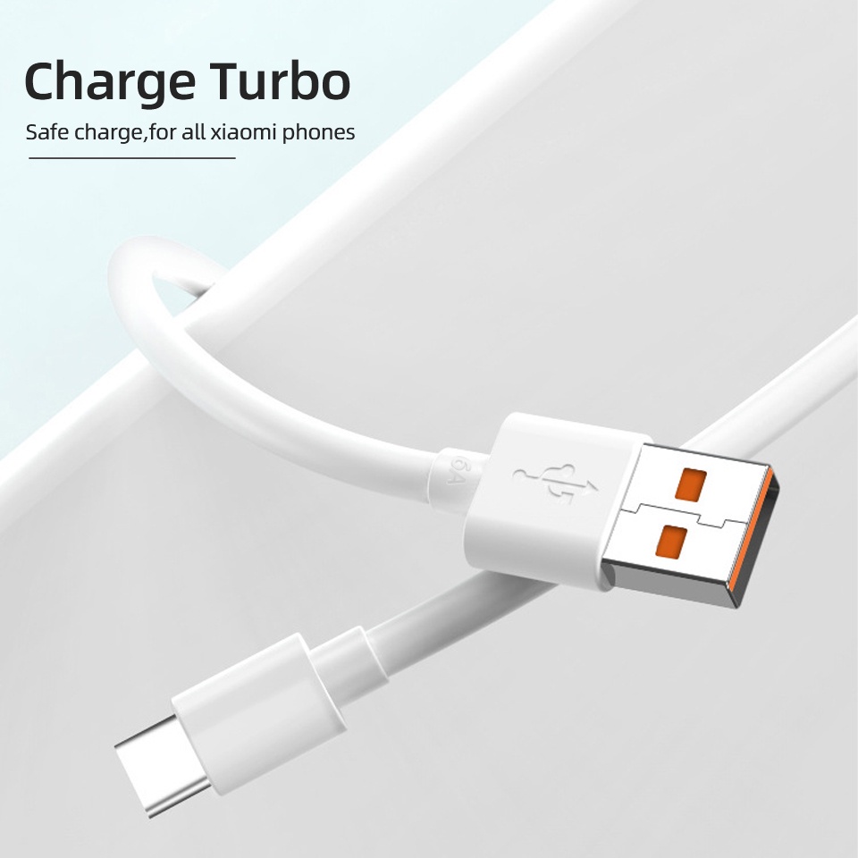 Original Xiaomi Type C Usb Charger Cable 6a Turbo Fast Charging Cord For Mi 12 11 10 Pro 5g 9 5722