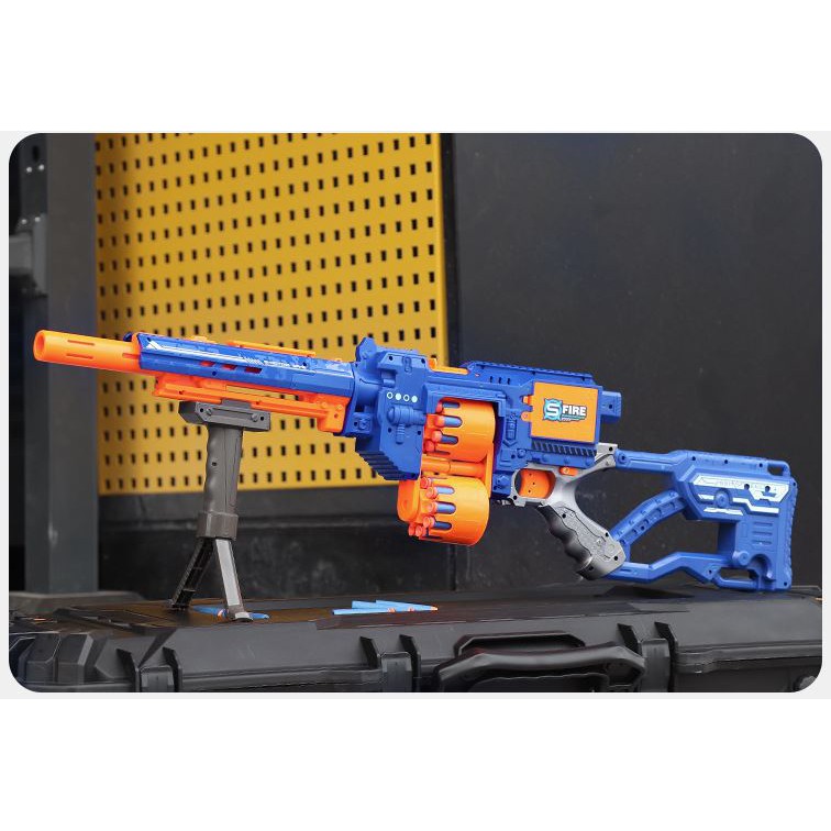 Stock Ready Blaster Electric Nerf Machine Battery Operated Semi Auto Nerf Gun 20 Pcs Soft Bullets Shopee Philippines