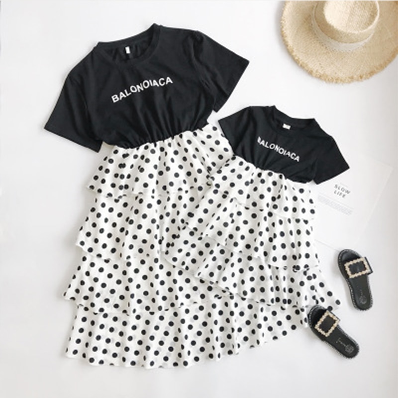 mommy and me polka dot dress