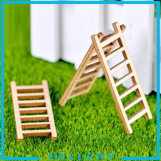 [HELLERY] 10Pcs Miniature Wood Ladders Micro Scenary Landscape Ornaments Home Decor #1