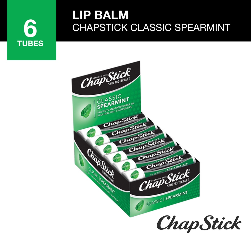 ChapStick Classic Spearmint Lip Balm 6 Tubes Shopee Philippines