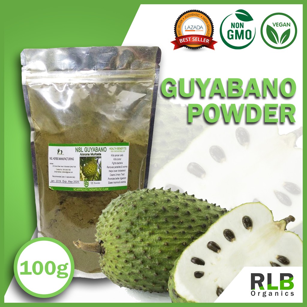 100 Grams Pure Natural Guyabano Soursop Powder For Healthy Skin Antioxidants Cell Growth Shopee Philippines