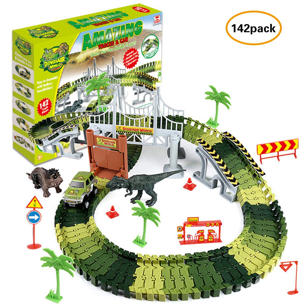 flexible track car set