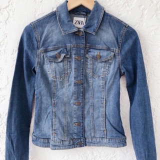 zara cropped jean jacket