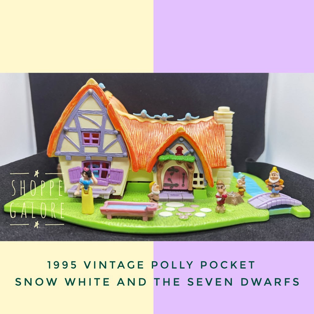 Snow White And Seven Dwarves Polly Pocket Cottage New Arrival 