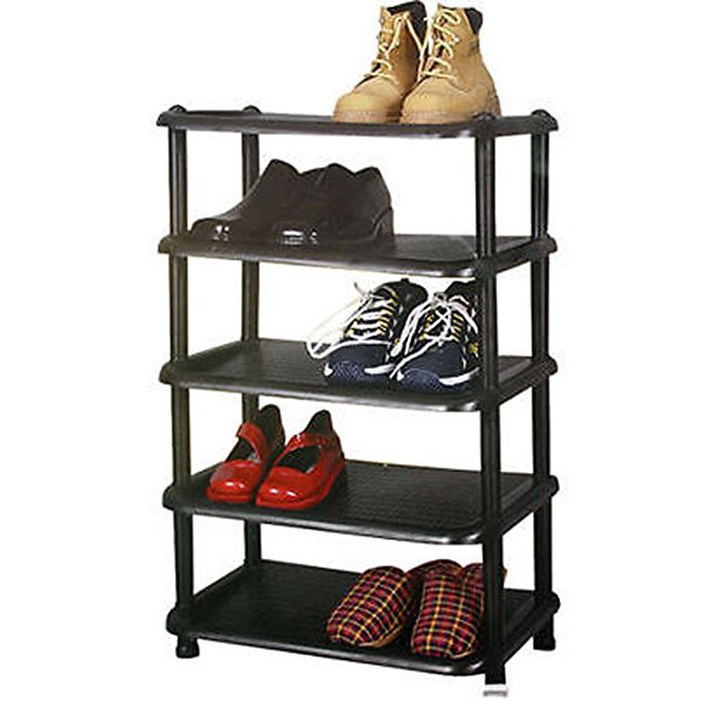 black shoe stand