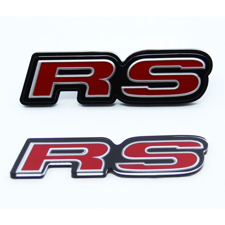 1 pair RS Logo Rear Side Emblem Badge Sticker Decal Honda Model ...