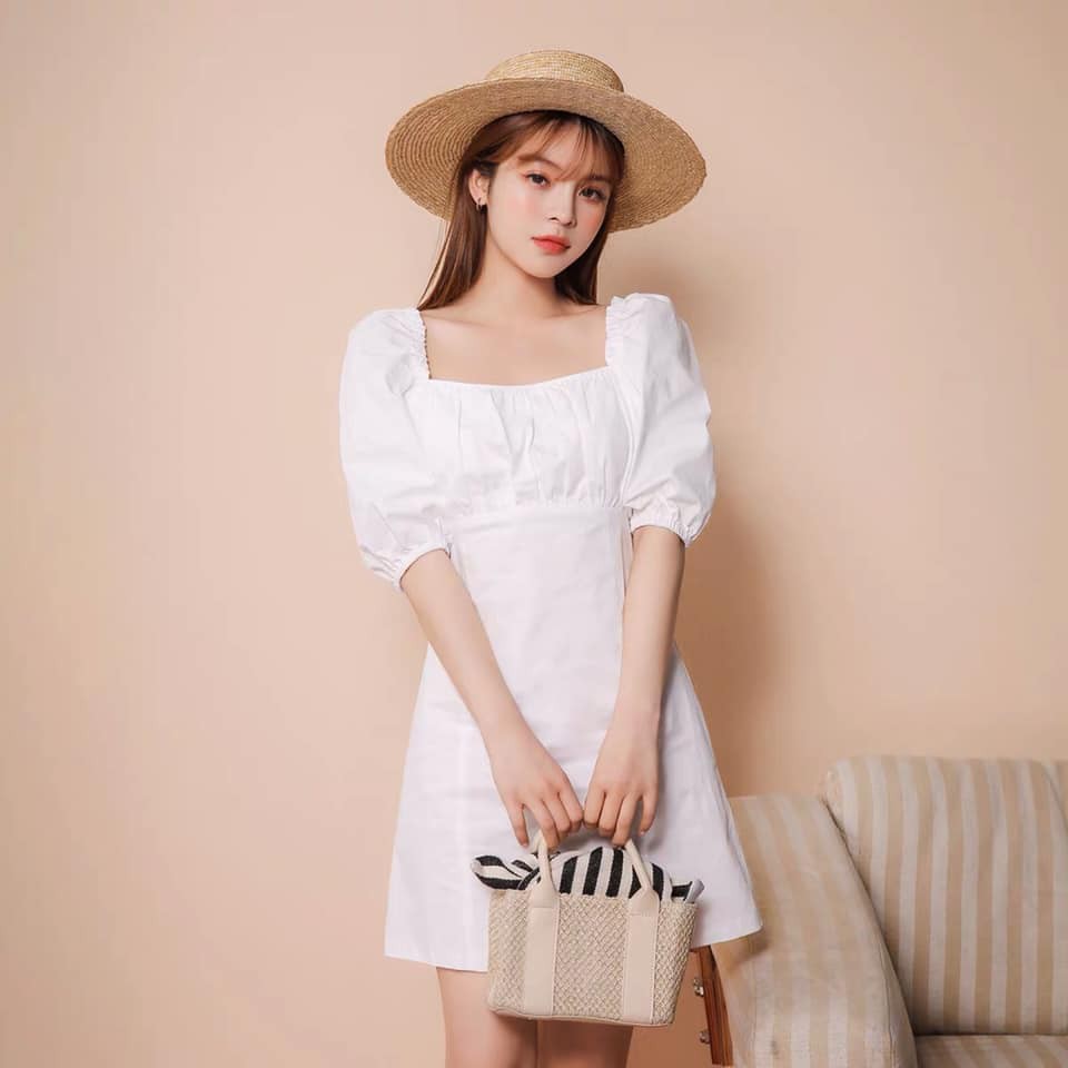 korean white dress