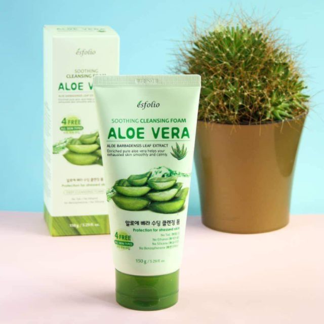 aloe vera soothing cleansing foam