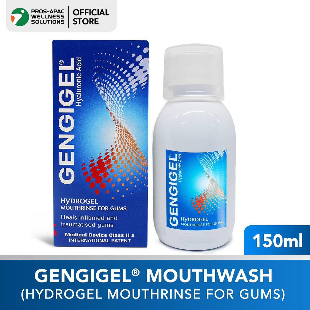 GENGIGEL Mouthwash 150ml For Wound Healing, Singaw, Mouth Sores