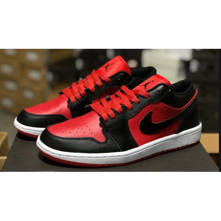 black gym red jordan 1 low